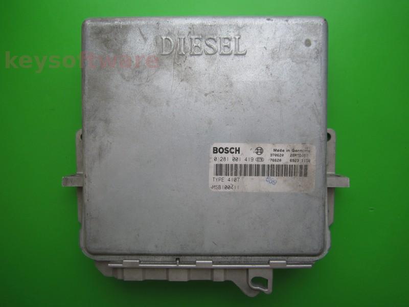 ECU Rover 620 2.0D MSB100411 0281001419 MSA11