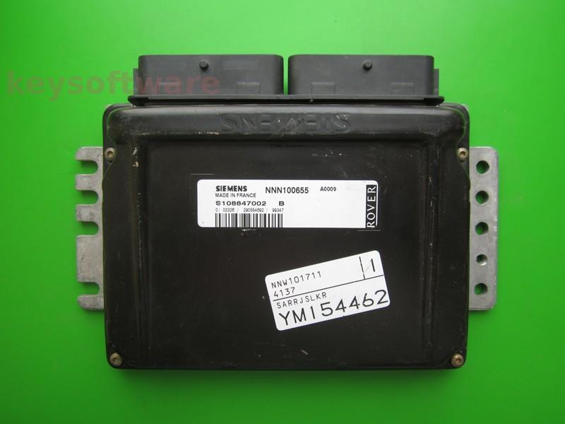 ECU Rover 75 2.5 NNN100655 S108847002B EMS2000