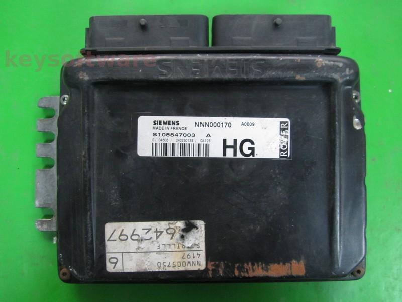 ECU Rover 75 2.5 NNN000170 S108847003A EMS2000