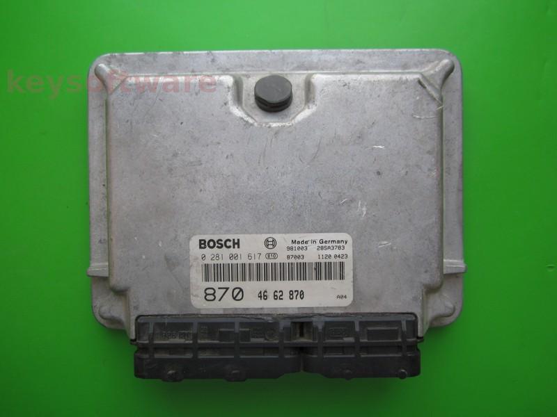 ECU Saab 9-3 2.2TID 4662870 0281001617 EDC15M1