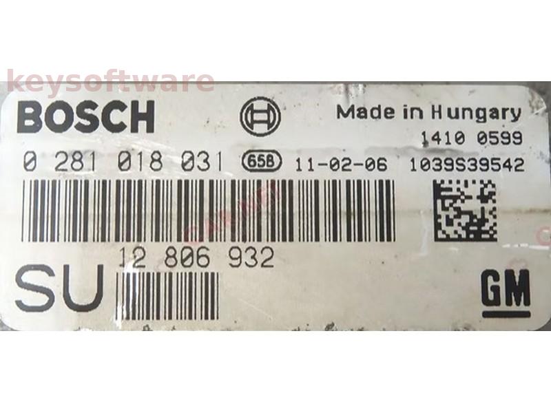 ECU Saab 9-3 1.9TID 12806932 0281018031 EDC16C39 {