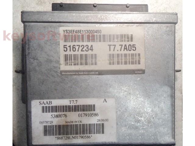 ECU Saab 9-3 2.3 5167234 09378729 T7.7A05 {