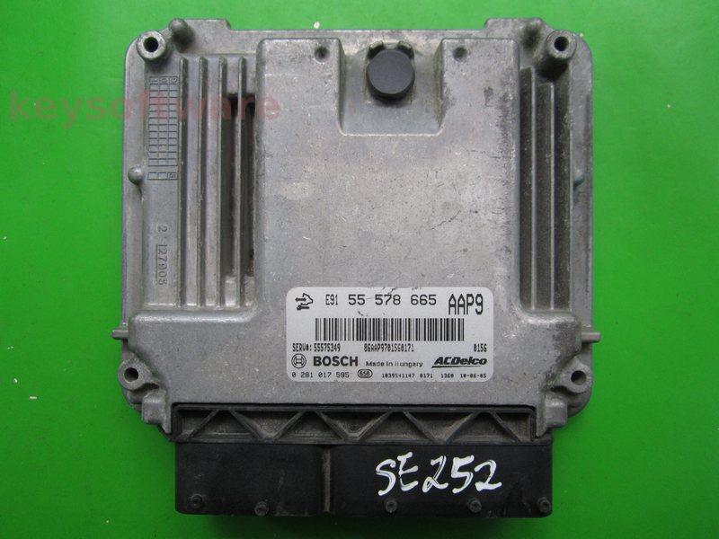 ECU Saab 9-3 2.0TID 55578665 0281017595 EDC17C19