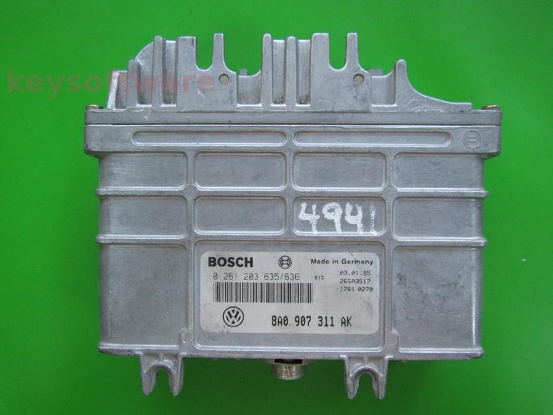 ECU Seat Toledo 1.8 8A0907311AK 0261203635 MA1.2.3