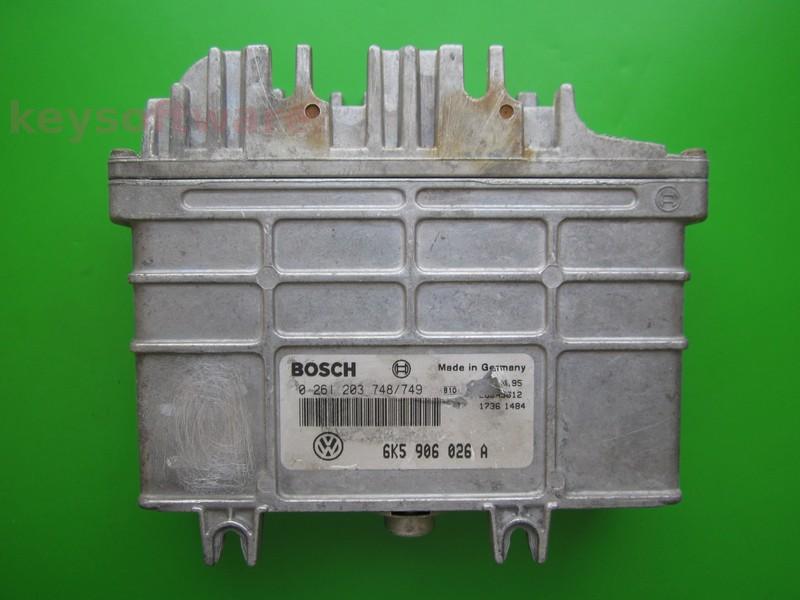 ECU Seat Ibiza 1.4 6K5906026A 0261203748 MA1.2.3 ABD