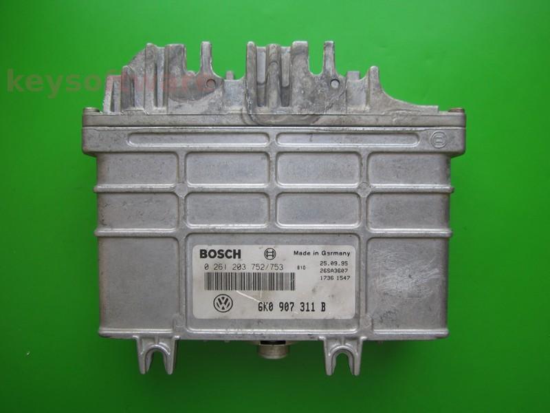 ECU Seat Cordoba 1.6 6K0907311B 0261203752 MA1.2.3