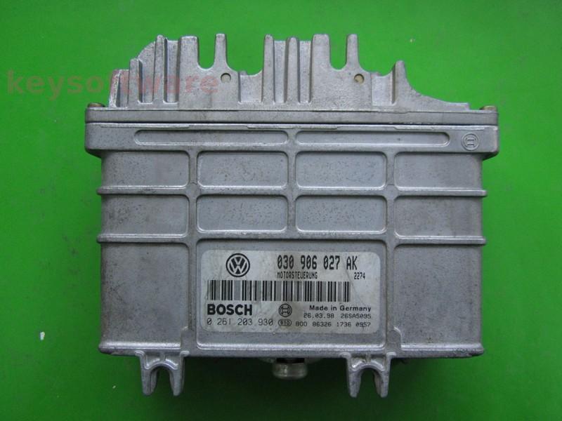 ECU Seat Arosa 1.0 030906027AK 0261203930 MP9.0 AER