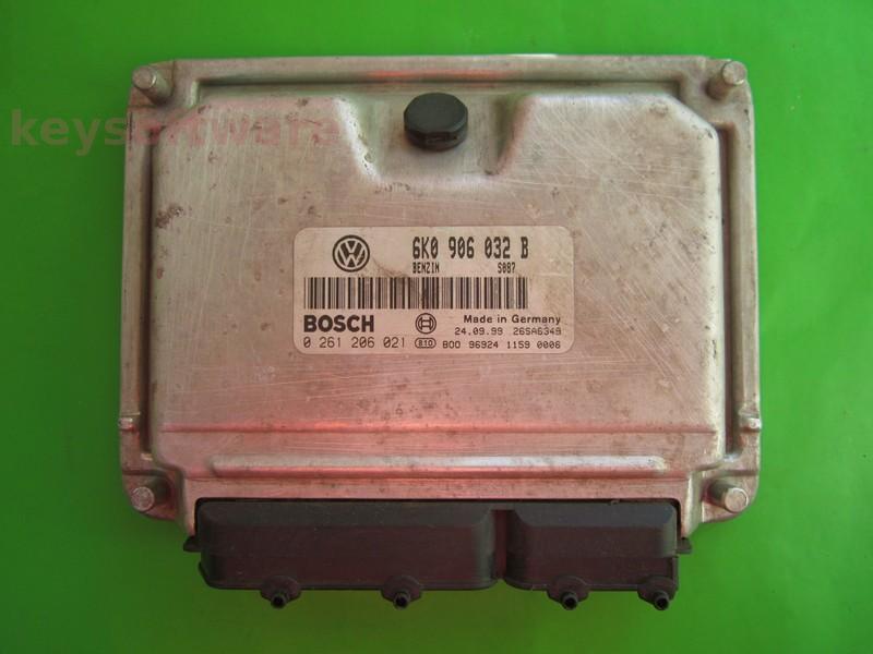 ECU Seat Ibiza 1.0 6K0906032B 0261206021 M7.5.1