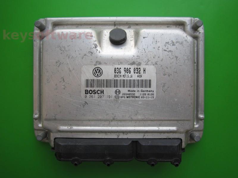ECU Seat Leon 1.4 036906032H 0261207191 ME7.5.10 BCA