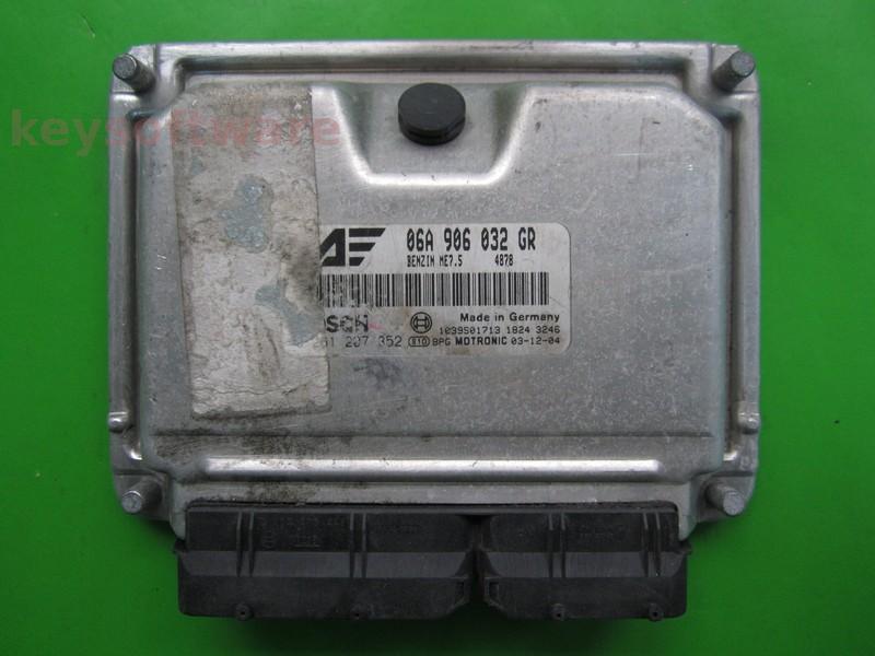 ECU Seat Alhambra 2.0 06A906032GR 0261207352 ME7.5 ATM