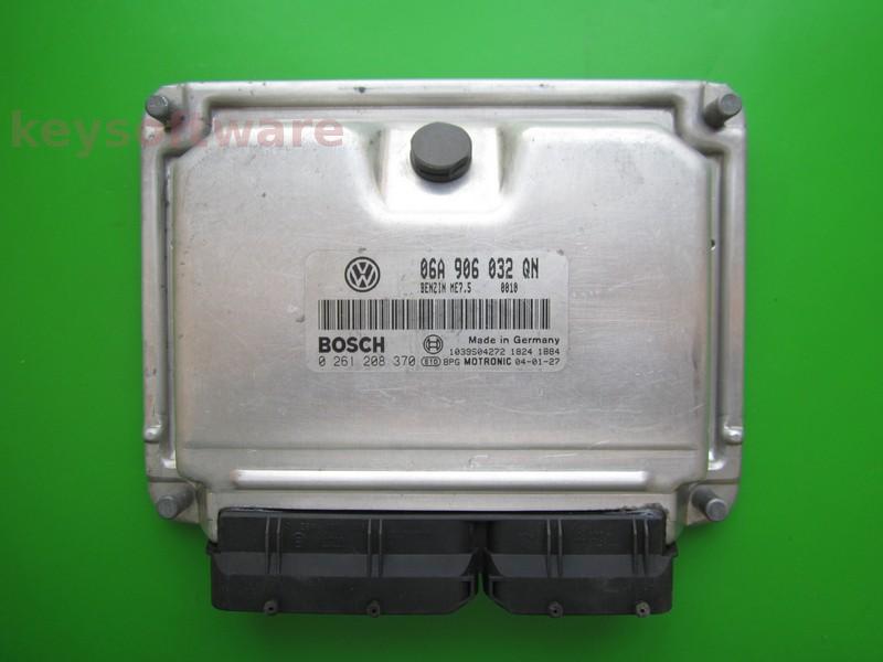 ECU Seat Ibiza 1.8 06A906032QN 0261208370 ME7.5 BJX