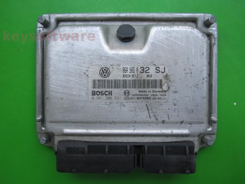 ECU Seat Leon 1.8 06A906032SJ 0261208531 ME7.5 AUQ
