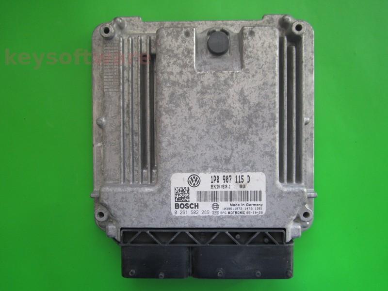 ECU Seat Leon 2.0 1P0907115D 0261S02289 MED9.1 BWA