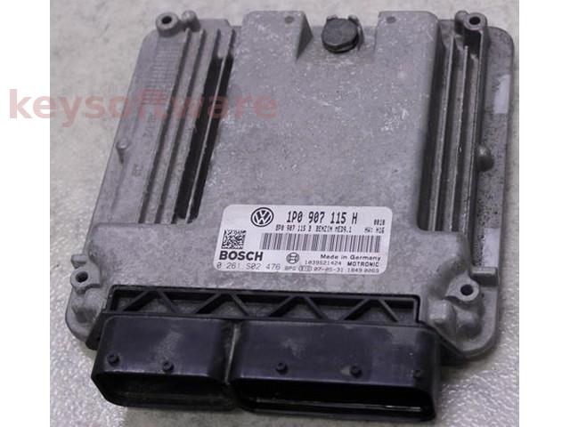 ECU Seat Toledo 2.0 1P0907115H 0261S02476 MED9.1 BWA H16 {