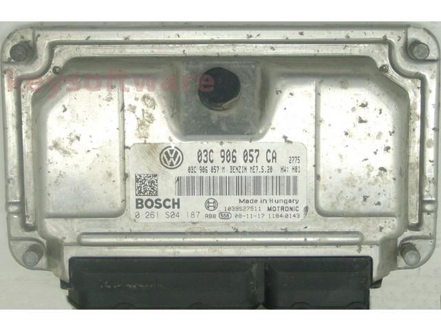 ECU Seat Ibiza 1.6 03C906057CA 0261S04187 ME7.5.20 BTS {