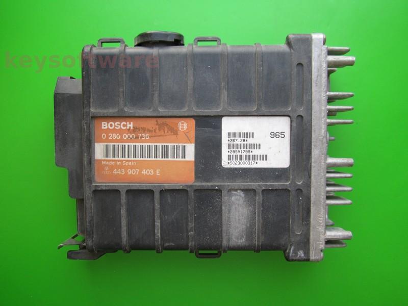 ECU Seat Toledo 1.6 443907403E 0280000736 A2.2