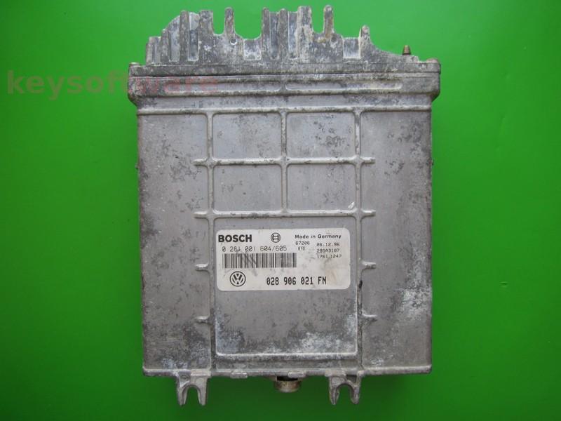 ECU Seat Toledo 1.9TDI 028906021FN 0281001604 MSA15.5