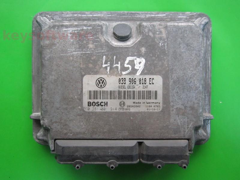 ECU Seat Ibiza 1.9TDI 038906018EC 0281001914 EDC15V AGR