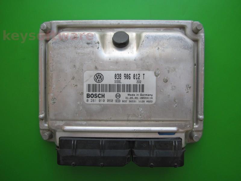 ECU Seat Toledo 1.9TDI 038906012T 0281010060 EDC15VM+ AHF