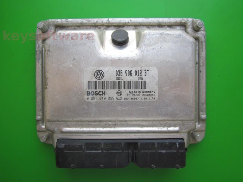 ECU Seat Leon 1.9TDI 038906012BT 0281010229 EDC15VM AHF