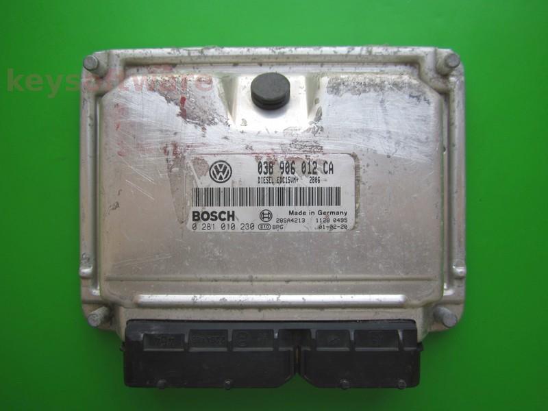 ECU Seat Leon 1.9TDI 038906012CA 0281010230 EDC15VM+ ALH~ }