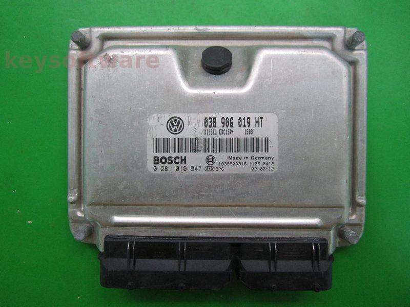 ECU Seat Ibiza 1.9TDI 038906019HT 0281010947 EDC15P+ ATD