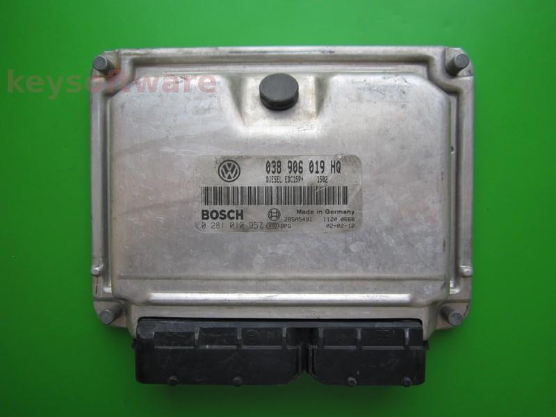 ECU Seat Ibiza 1.9TDI 038906019HQ 0281010957 EDC15P+ ATD~