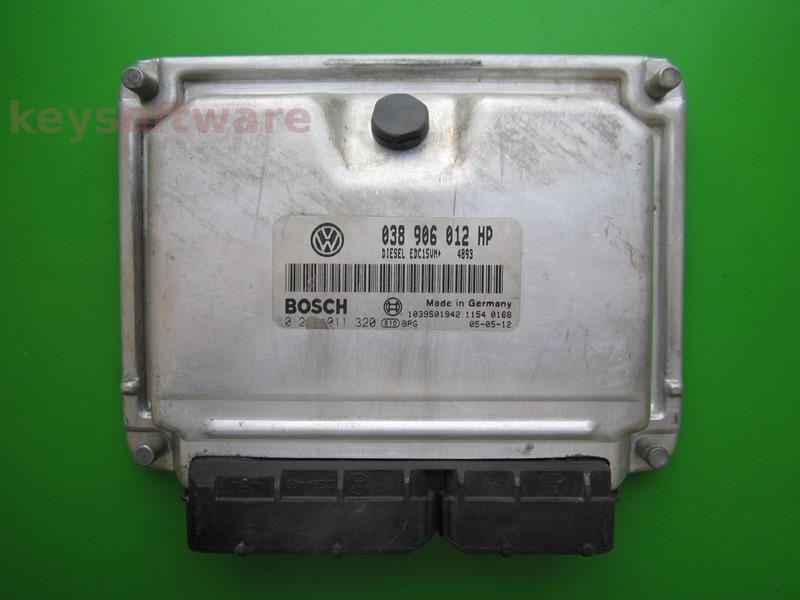 ECU Seat Ibiza 1.9SDI 038906012HP 0281011320 EDC15VM+ ASY