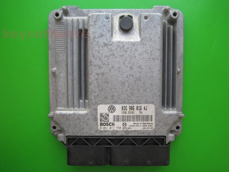 ECU Seat Leon 2.0TDI 03G906016AJ 0281011730 EDC16U1 AZV }+