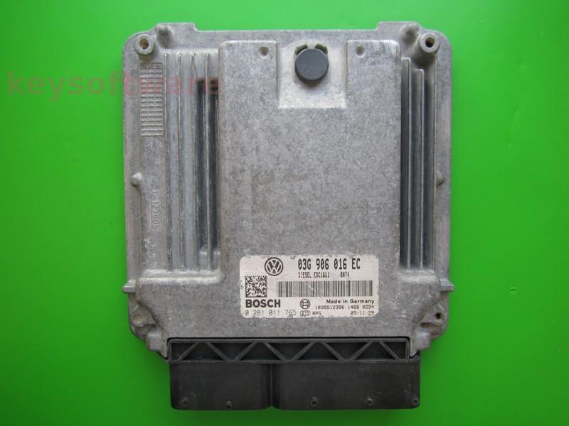 ECU Seat Leon 2.0TDI 03G906016EC 0281011765 EDC16U1 BKD