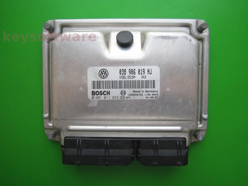 ECU Seat Ibiza 1.9TDI 038906019NJ 0281011823 EDC15P+ BLT{+