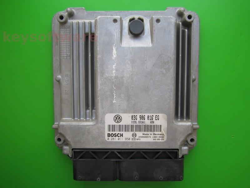 ECU Seat Altea 2.0TDI 03G906016EG 0281011950 EDC16U1 BKD }