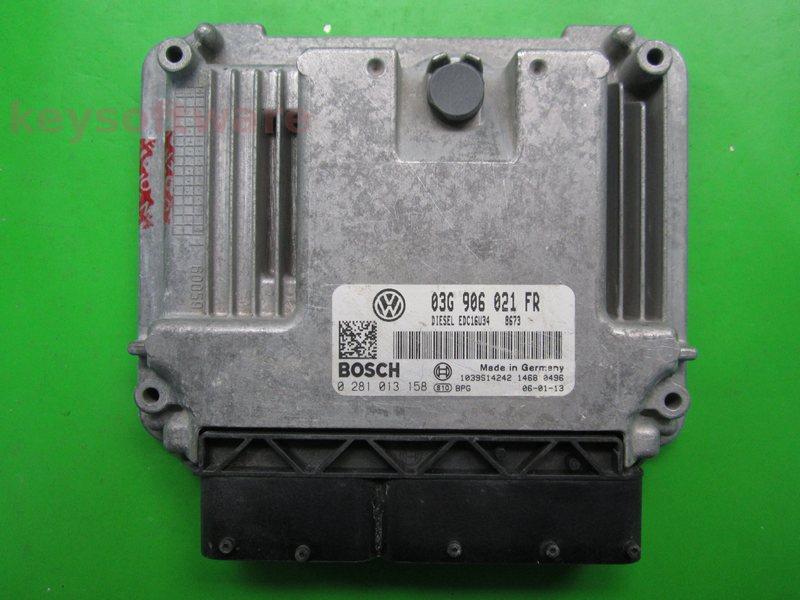 ECU Seat Leon 2.0TDI 03G906021FR 0281013158 EDC16U34 BMM