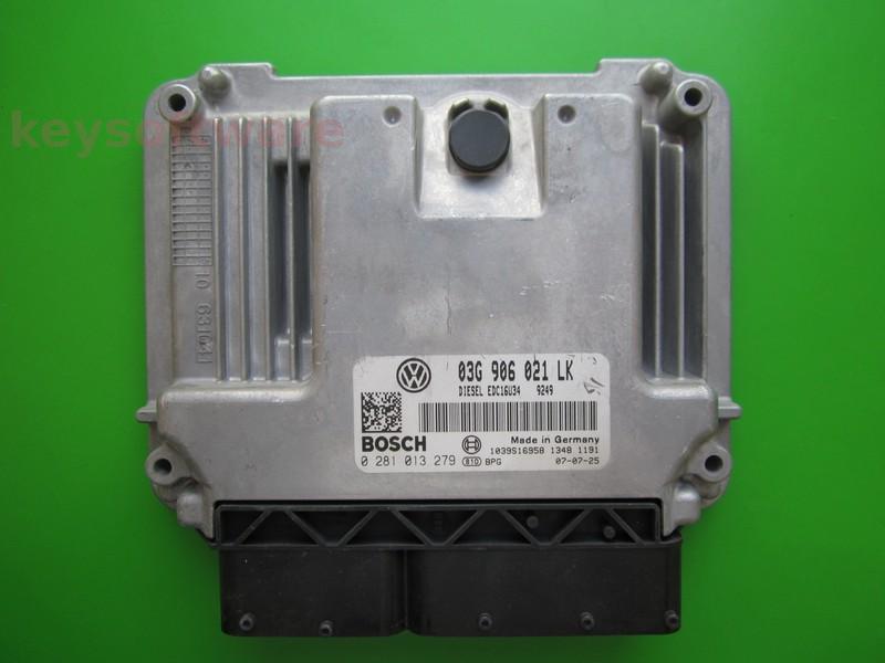 ECU Seat Leon 1.9TDI 03G906021LK 0281013279 EDC16U34 BXE