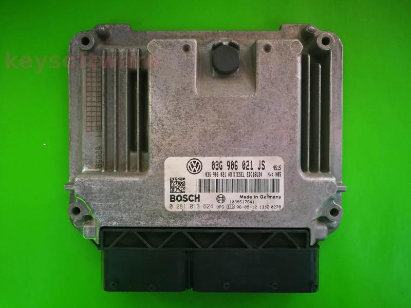 ECU Seat Leon 1.9TDI 03G906021JS 0281013624 EDC16U34 BLS H05