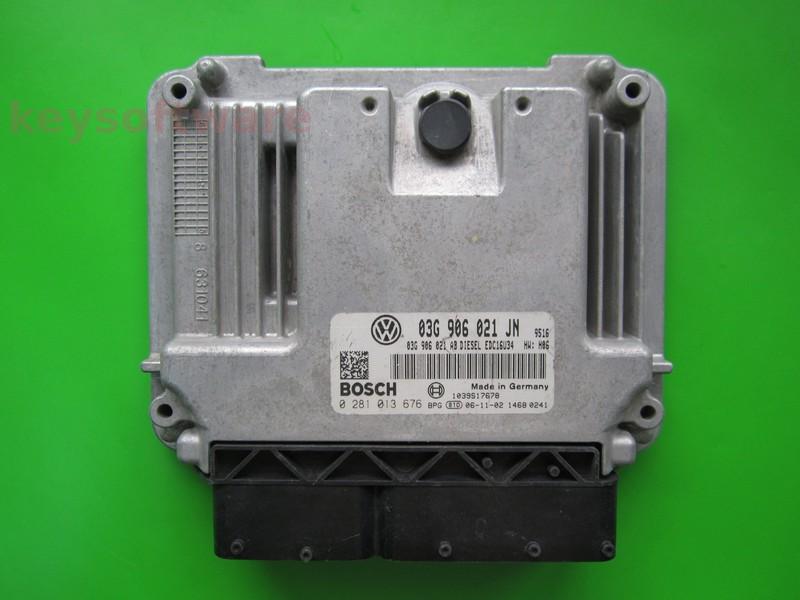 ECU Seat Leon 1.9TDI 03G906021JN 0281013676 EDC16U34 BLS H06