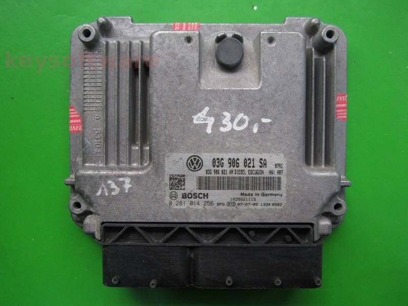 ECU Seat Leon 1.9TDI 03G906021SA 0281014256 EDC16U34 BXF H07