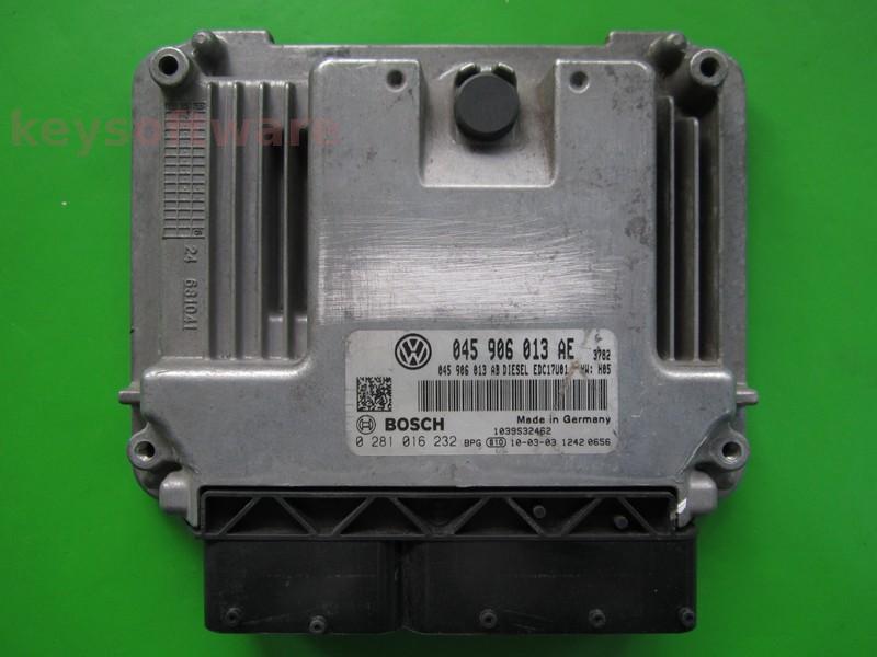 ECU Seat Ibiza 1.4TDI 045906013AE 0281016232 EDC17U01 H05 BMS