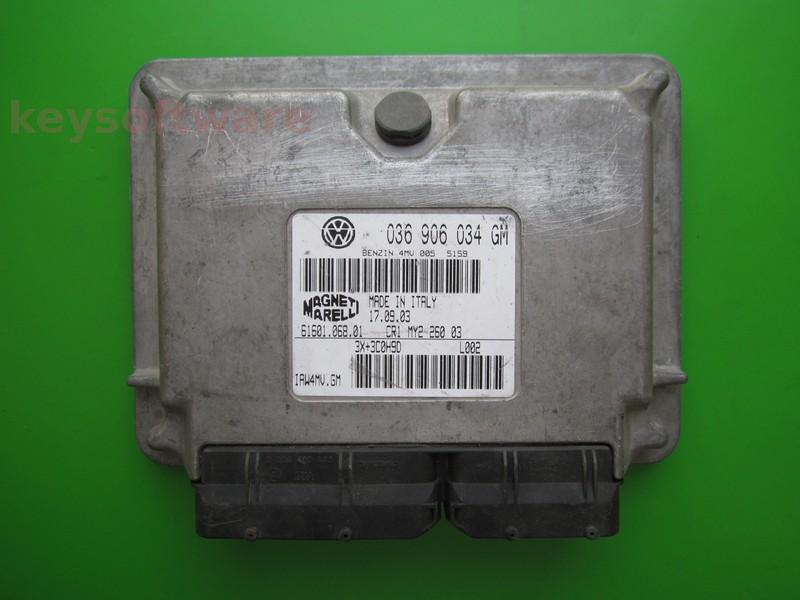 ECU Seat Ibiza 1.4 036906034GM IAW 4MV.GM BBY }