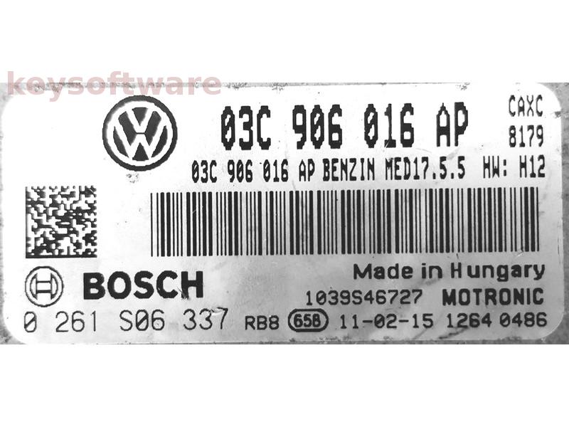 ECU Seat Leon 1.4 03C906016AP 0261S06337 MED17.5.5 CAXC H12 {