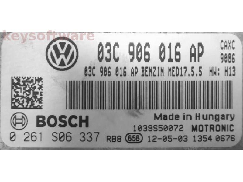 ECU Seat Leon 1.4 03C906016AP 0261S06337 MED17.5.5 CAXC H13 {