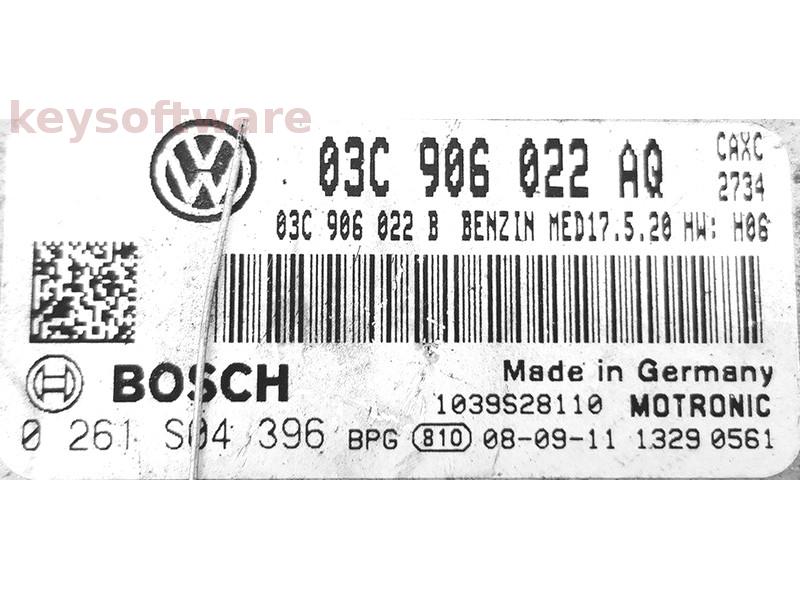 ECU Seat Toledo 1.4 03C906022AQ 0261S04396 MED17.5.20 CAXC H06