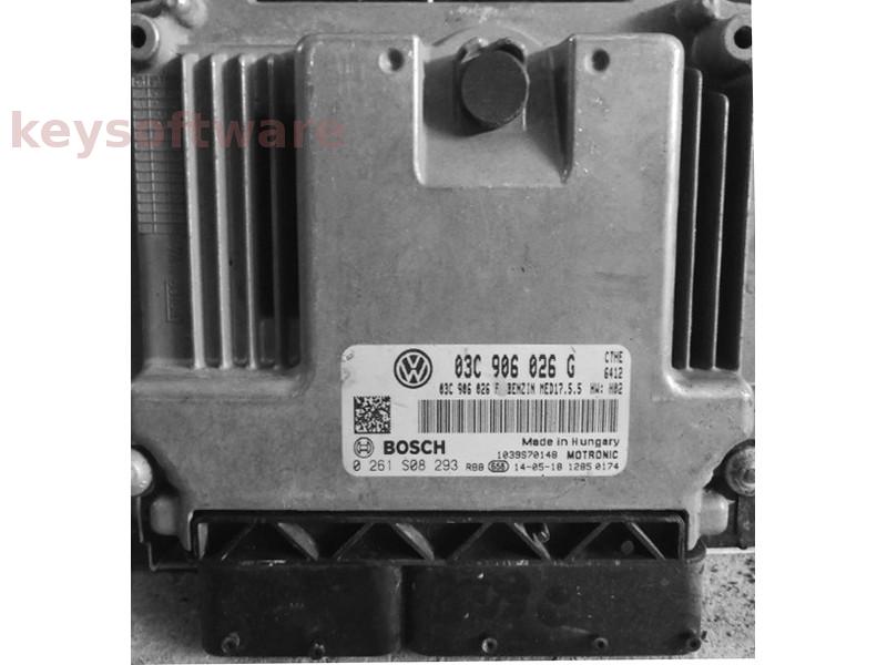 ECU Seat Ibiza 1.4 03C906026G 0261S08293 MED17.5.5 CTHE H02 {
