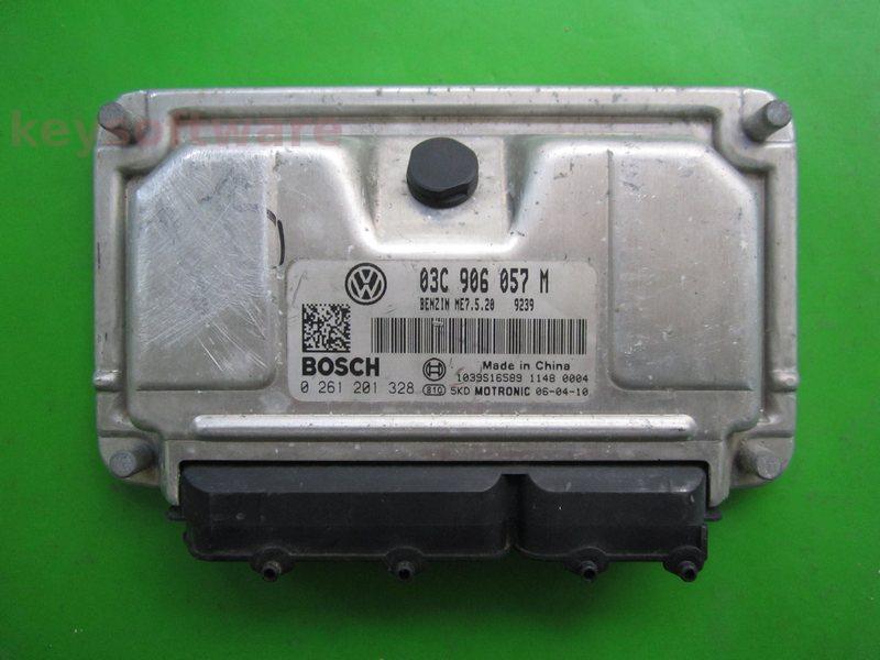 ECU Seat Ibiza 1.6 03C906057M 0261201328 ME7.5.20