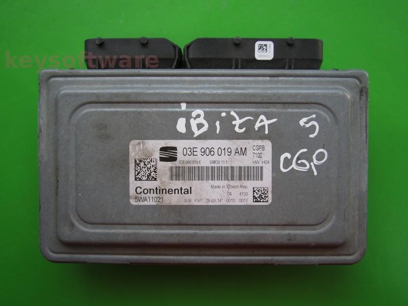 ECU Seat Ibiza 1.2 03E906019AM 5WA11021 SIMOS 11.1 CGPB