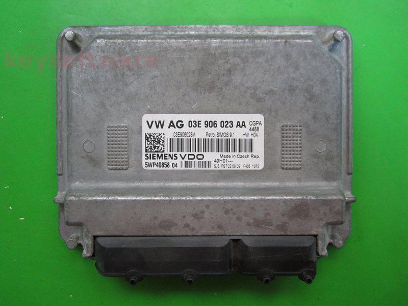ECU Seat Ibiza 1.2 03E906023AA 5WP40858 SIMOS 9.1 CGPA