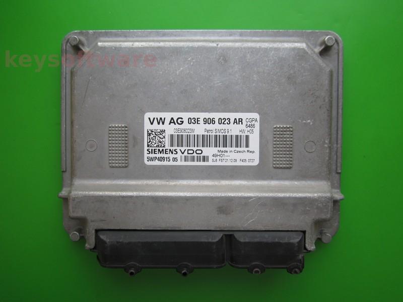 ECU Seat Ibiza 1.2 03E906023AR 5WP40915 SIMOS 9.1 CGPA