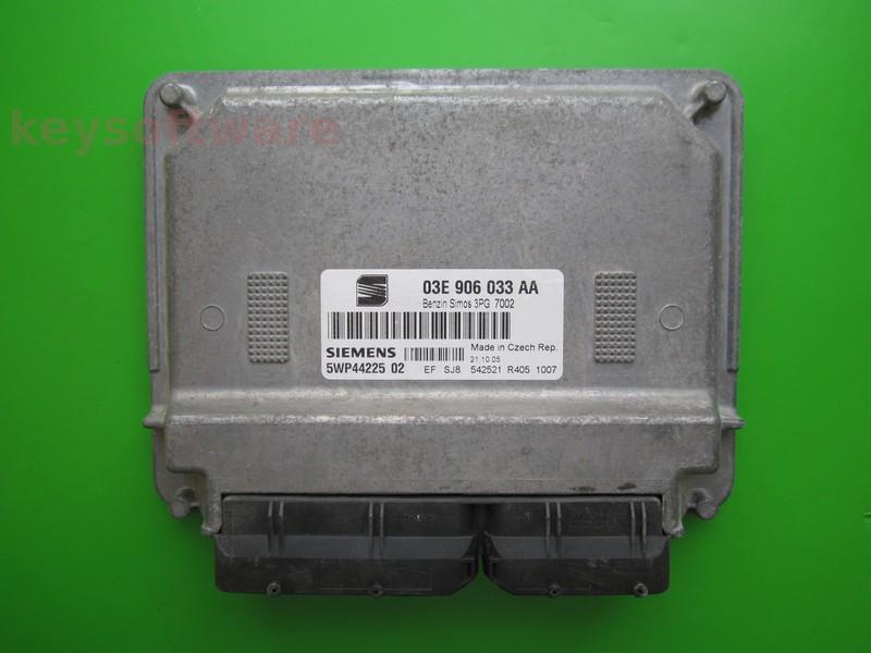 ECU Seat Ibiza 1.2 03E906033AA 5WP44225 SIMOS 3PG BME }