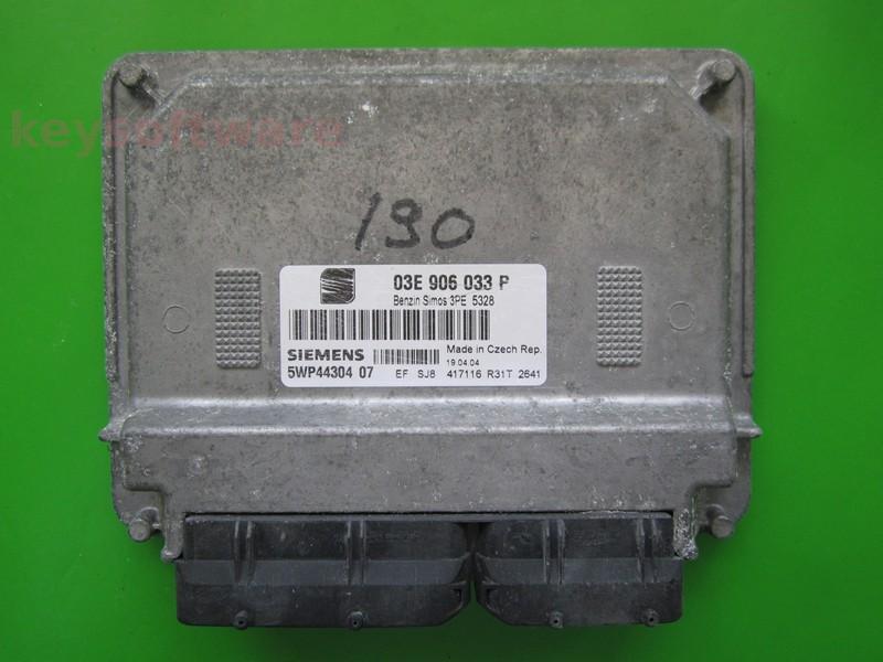 ECU Seat Ibiza 1.2 03E906033P 5WP44304 SIMOS 3PE AZQ