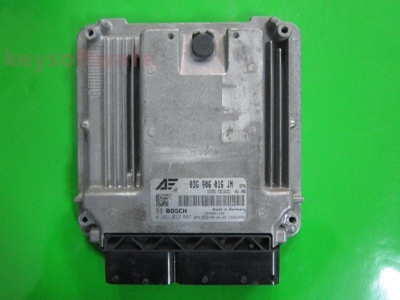 ECU Seat Alhambra 2.0TDI 03G906016JN 0281012697 EDC16U31 BRT H06